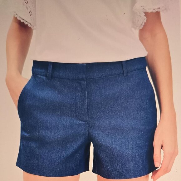 Ann Taylor Loft Riviera Shorts in Refined Denim (NWT) - Picture 2 of 3